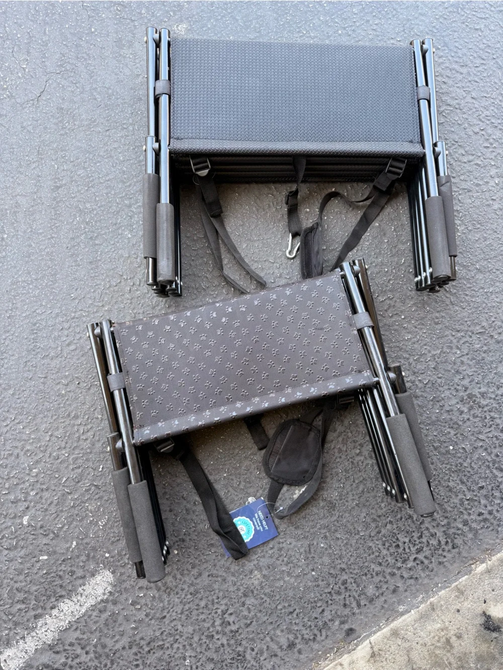 Foldable 5 steps Dog Ramp Stairs for Cars - Portable Pet Steps Up to 100lb
